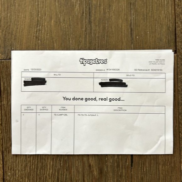 Unisex Tipsy Elves Ho Ho Ho Jumpsuit - Picture 10 of 10